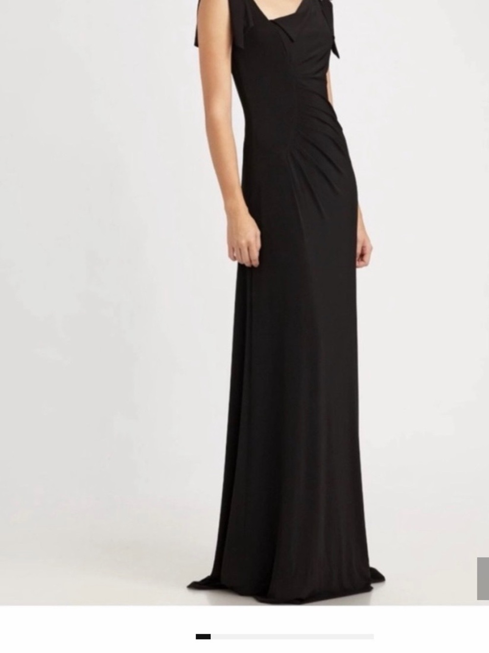 David Meister Black Maxi Evening Gown